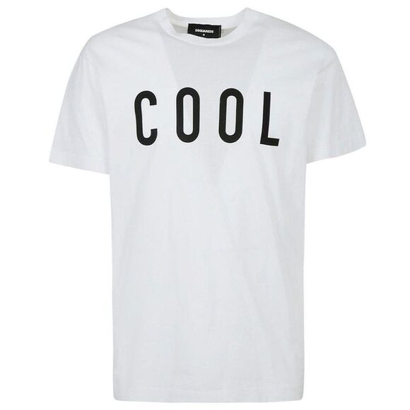 DSquared2 Unisex Adult Cool Logo Printed T-Shirt / White
